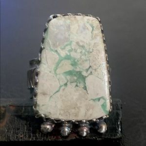 Sterling silver dry creek turquoise ring